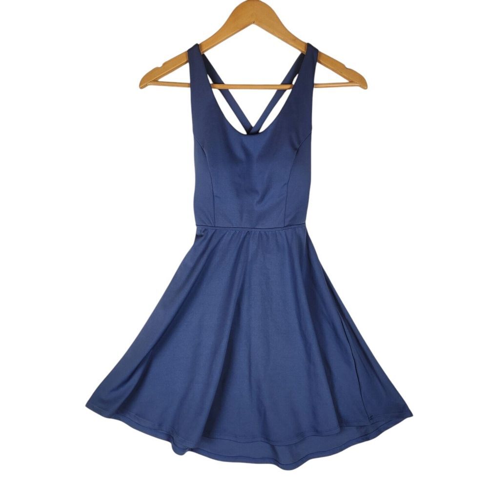 HALARA Navy Sleeveless Mini Dress